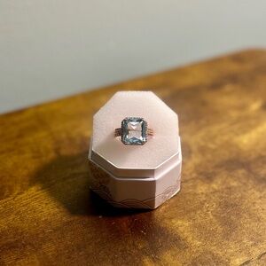 Elegant Aqua Ring